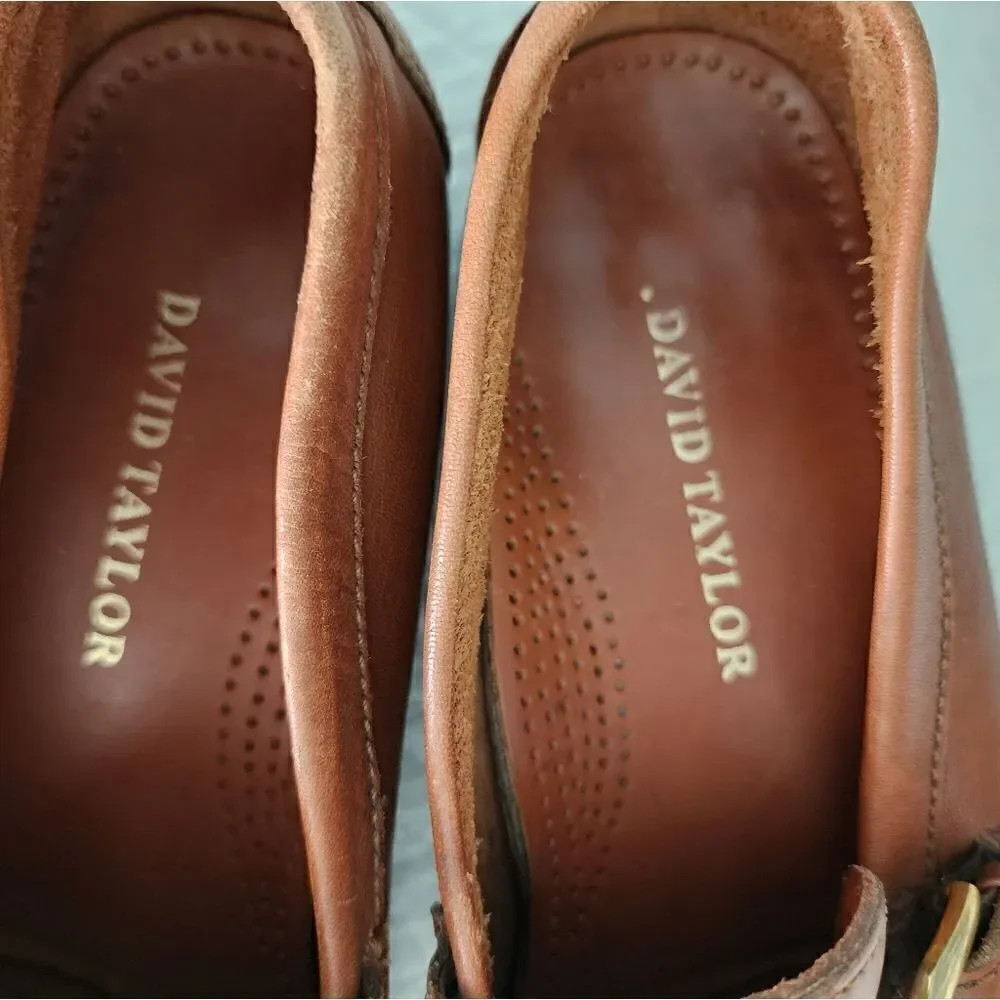 David Taylor leather loafers